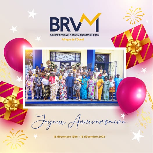 BRVM : 29 ans d'excellence au service du développement financier de l'UEMOA